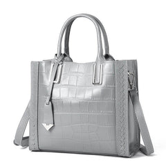 Crocodile Pattern Leather Tote