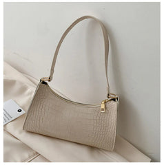 Croc Pattern Shoulder Bag