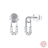 Safety Pin Stud Earrings