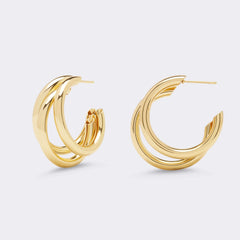 Big Triple Hoop Earrings