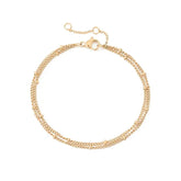Double Gold Chain Bracelet