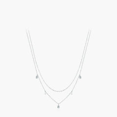 Bi-Layered Water Drop Necklace