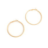 Thin Gold Hoop Earrings