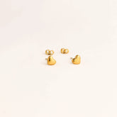 Mini Heart Stud Earrings