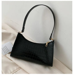 Croc Pattern Shoulder Bag