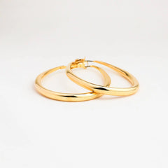 Hollow Teardrop Hoops