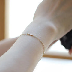 Slim Gold Bar Bracelet