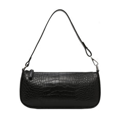 Black Baguette Handbag