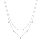 Bi-Layered Water Drop Necklace