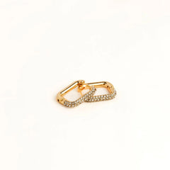 Gold Rectangle Hoops
