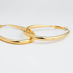 Hollow Teardrop Hoops