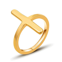 Gold Cross Ring