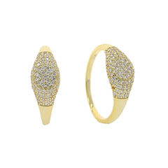 Pave Gold Dome Ring