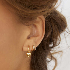 Heart Charm Earrings