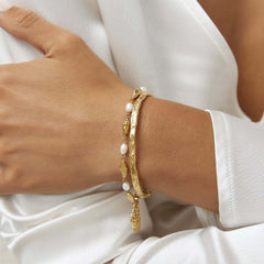 Textured Gold Cuff
