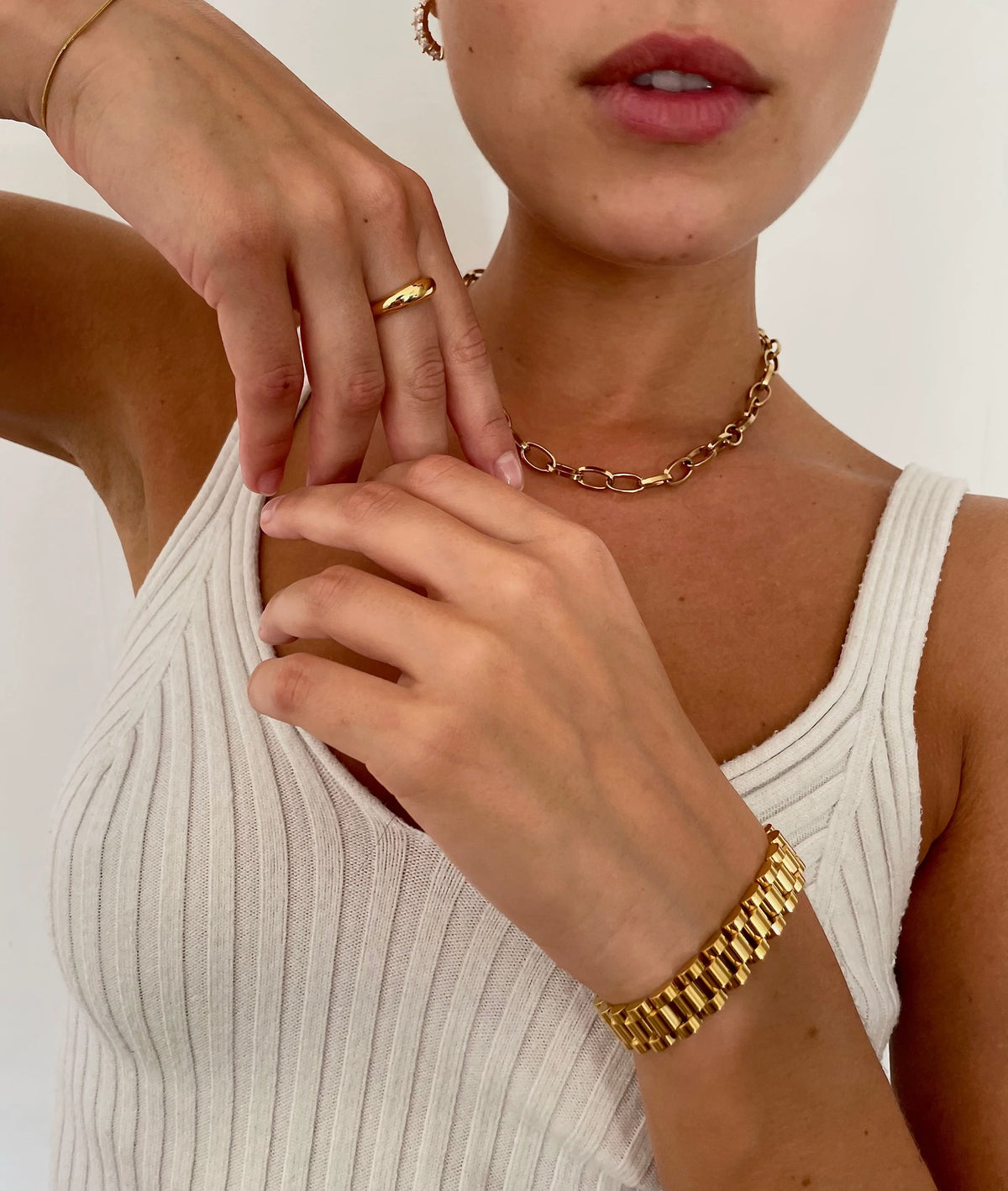 Gold Dome Ring