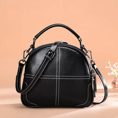 Round Leather Bag