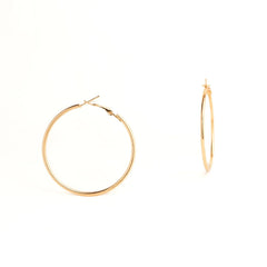 Thin Gold Hoop Earrings