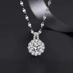 Silver Zircon Necklace