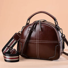 Round Leather Bag
