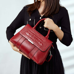 Kelly Croc Leather Bag