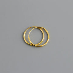Thin Hoop Earrings
