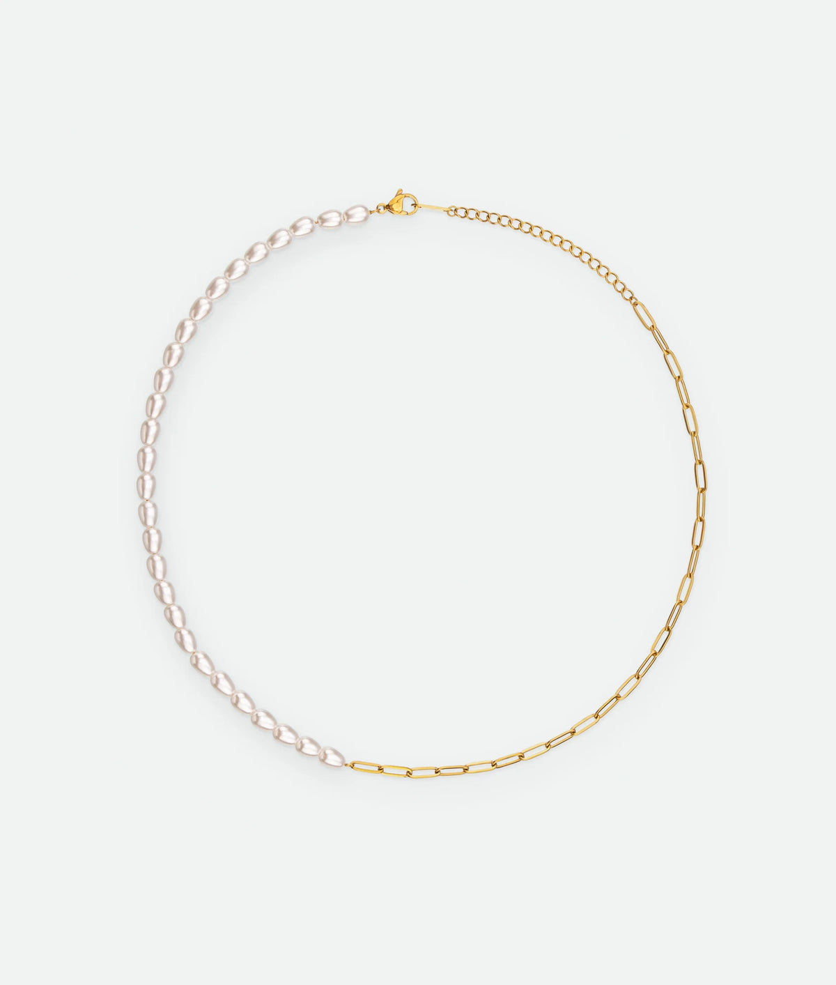 Pearl and Chain Necklace