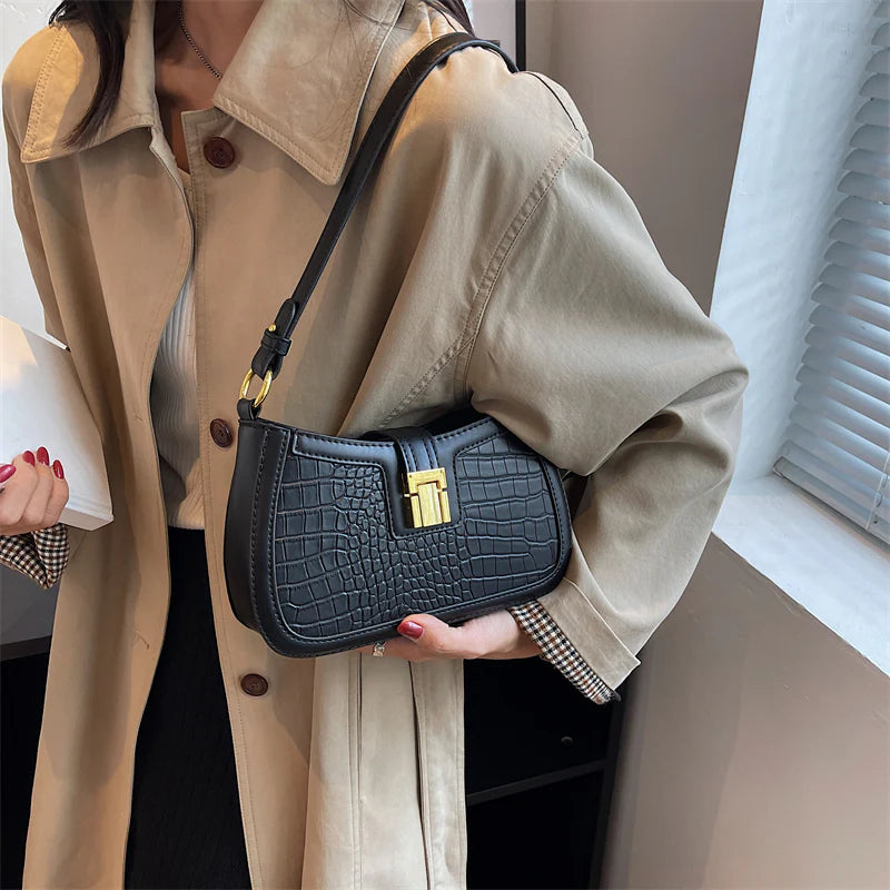Croc Shoulder Bag