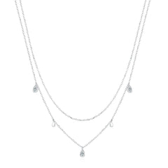 Bi-Layered Water Drop Necklace